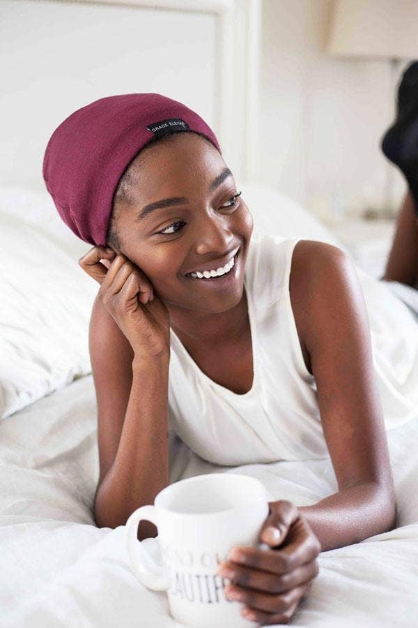 Grace Eleyae Inc. - The Slap (Satin-lined cap) - Wine Red: Wine / M-Original