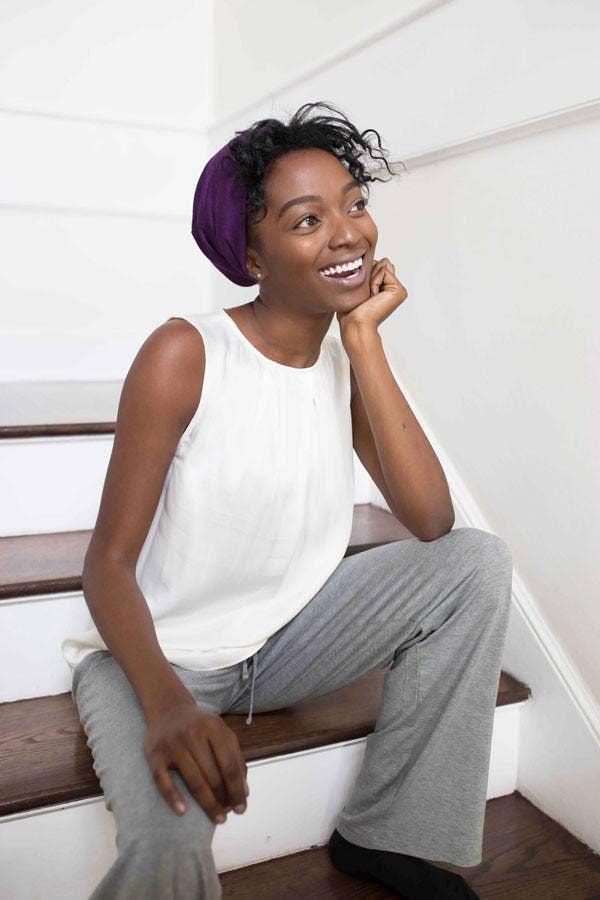 Grace Eleyae - The Slap (Satin-lined cap) - Purple: Purple / M-Original