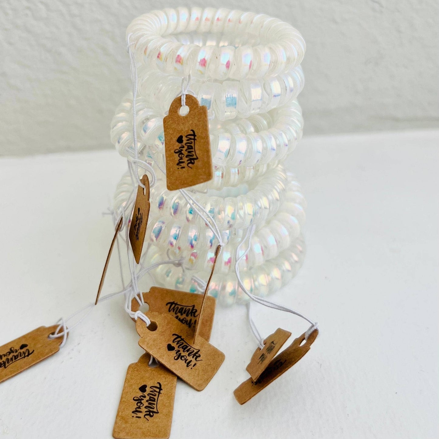 Tiny Gift Society - Thank You Gifts Holo Hair Coils Telephone Cord Hair Ties