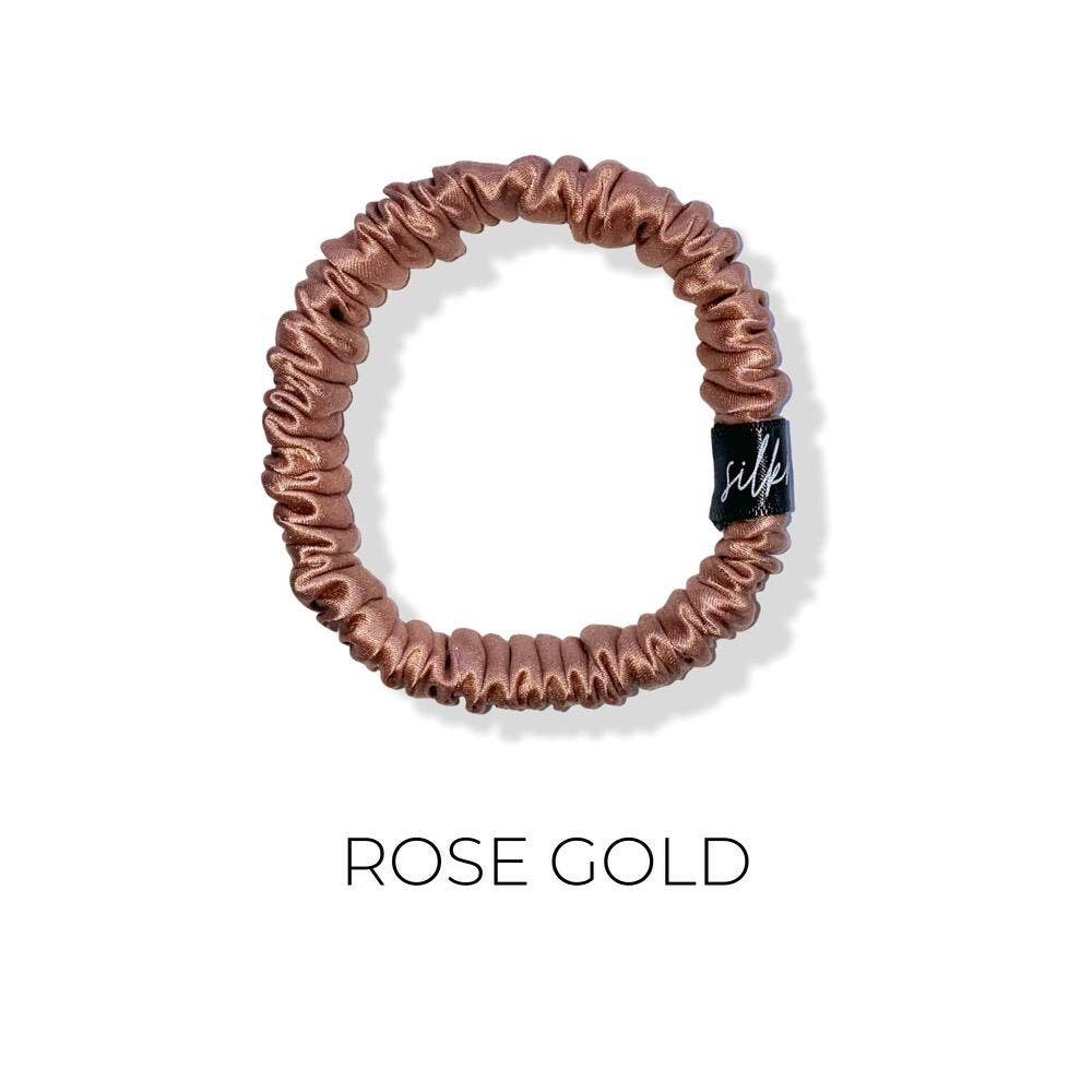 Silknlove Co. - Skinny Silk Scrunchie: Black