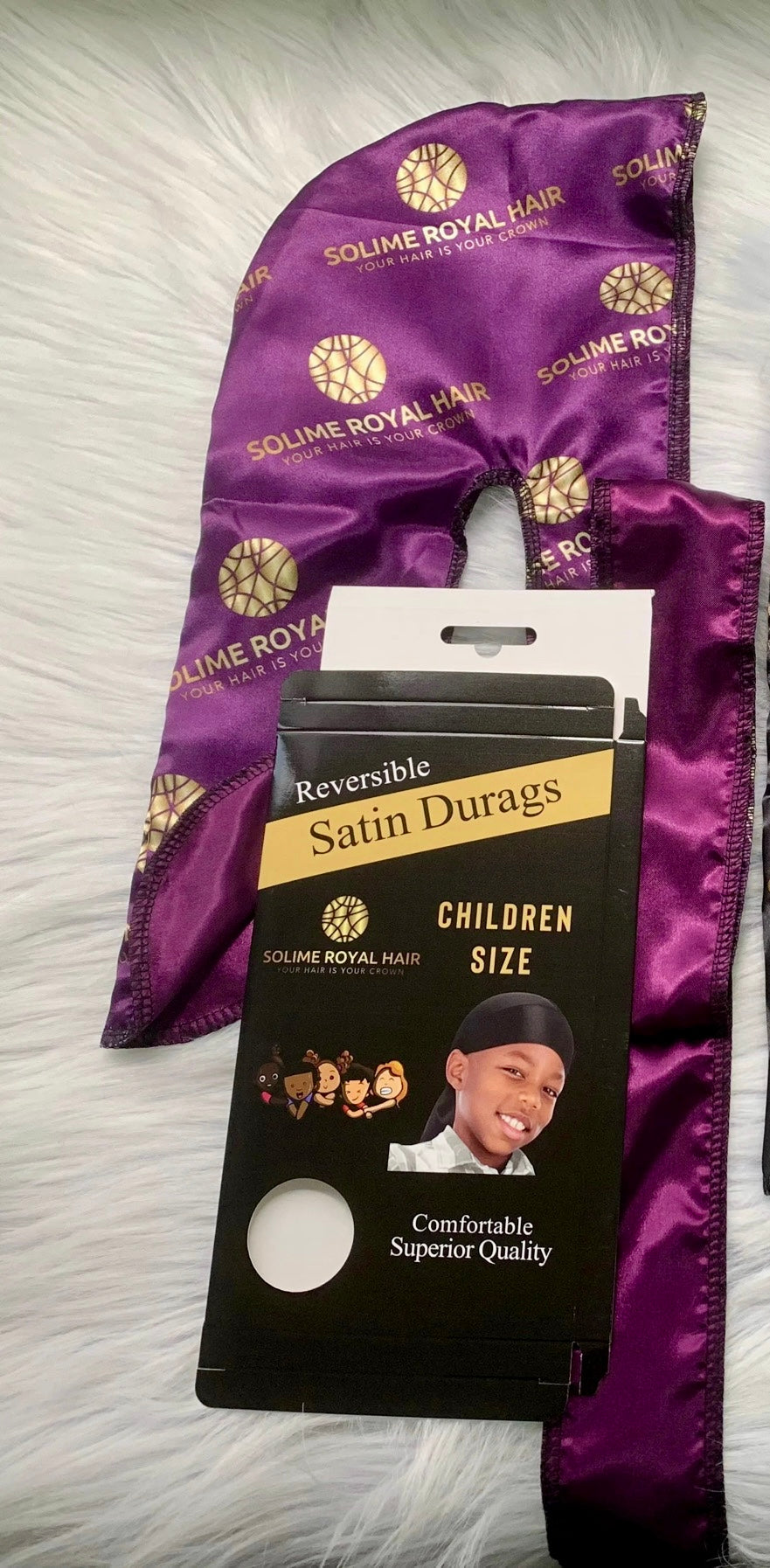 Solime Royal Hair - Reversible Durag - Kid Size