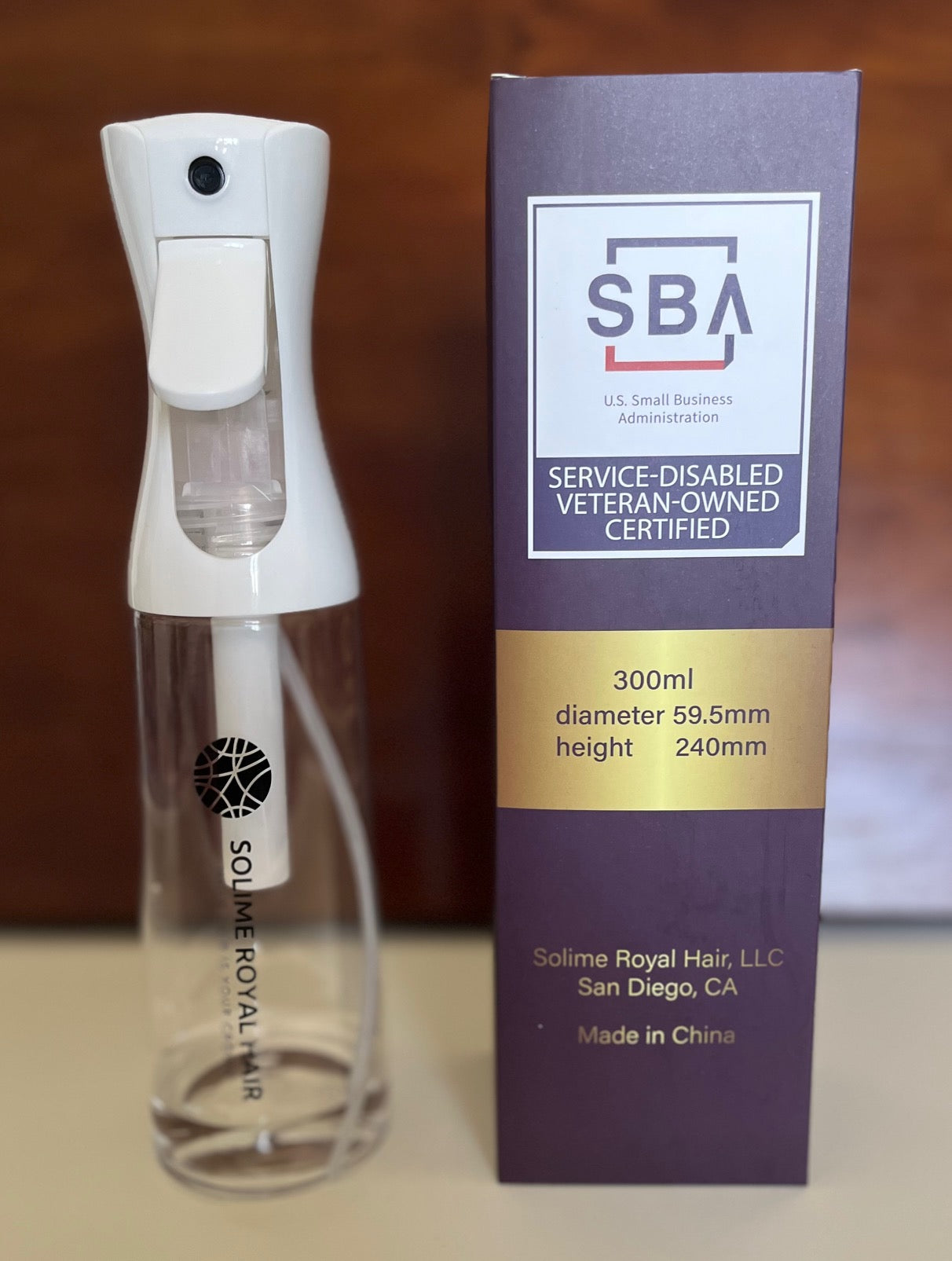 Solime Royal Hair - Continuous Spray Bottle - 300ml - White