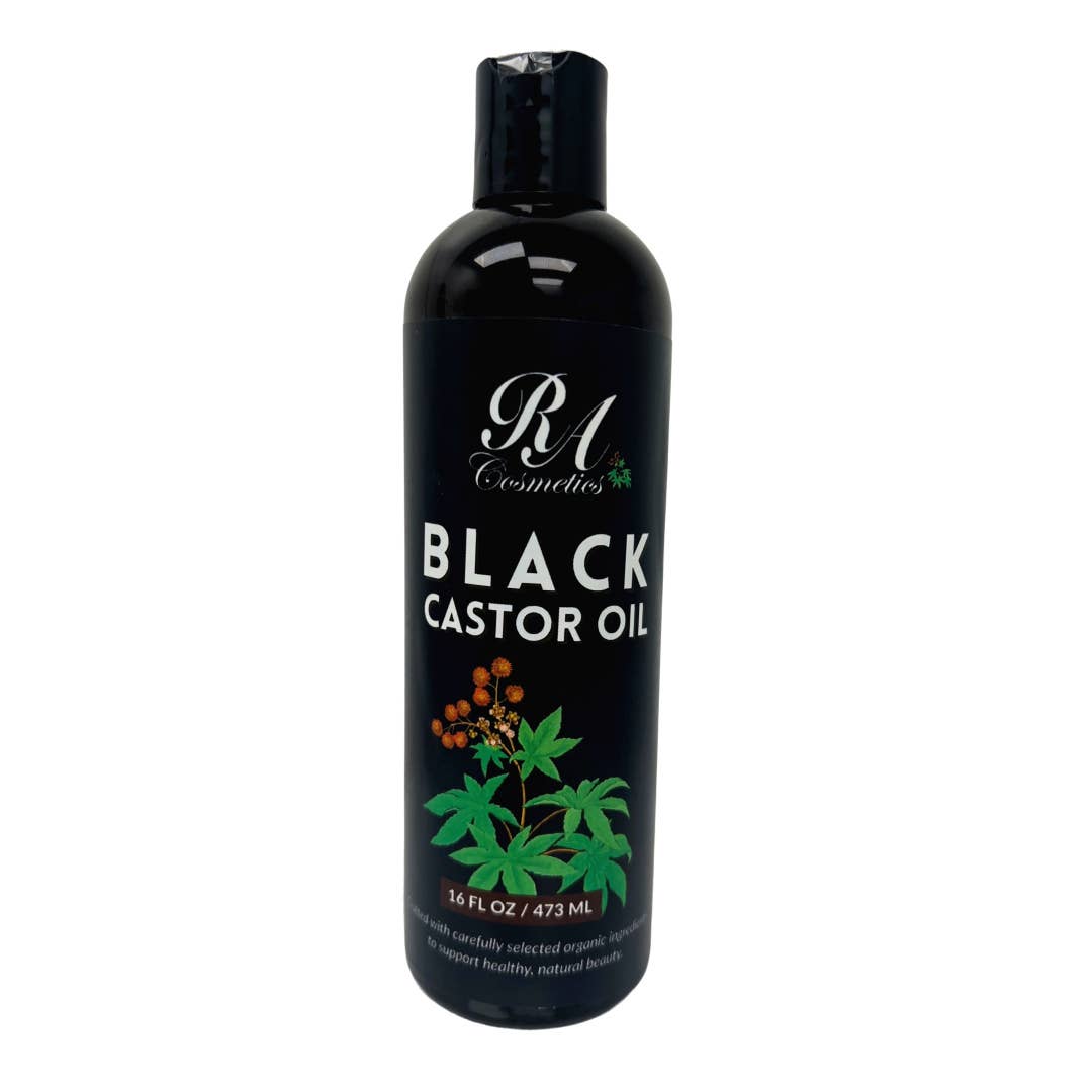 RA Cosmetics, LLC - Black Castor Oil - Roasted & Slow Pressed, 16oz