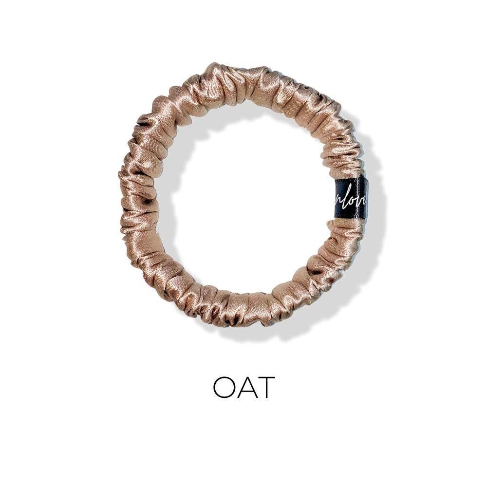 Silknlove Co. - Skinny Silk Scrunchie: Oat