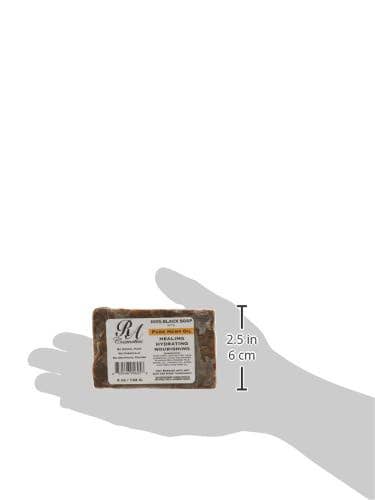 RA Cosmetics - African Black Soap Bar, Unscented - 5oz