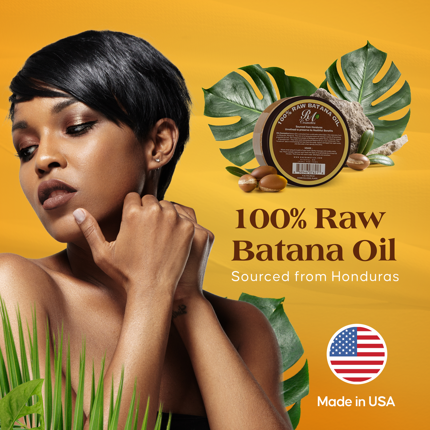 RA Cosmetics, LLC - 100% Pure Batana Oil 4oz