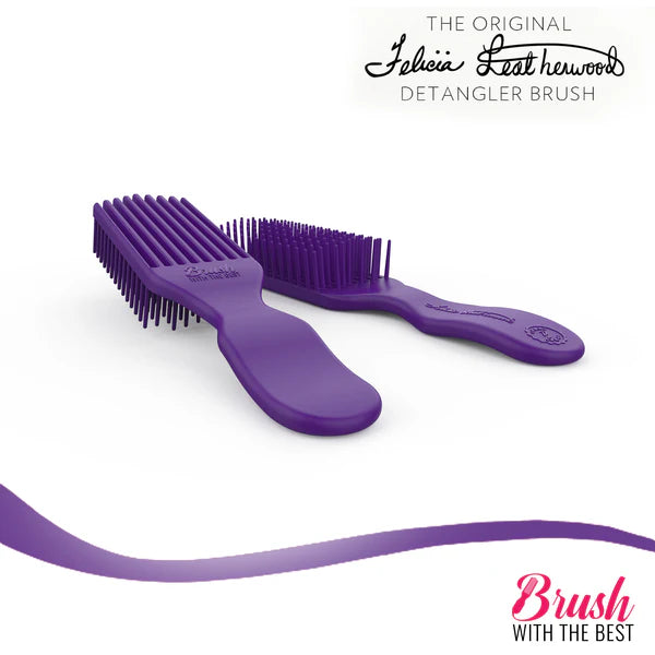 Felicia Leatherwood Detangler Brush - Purple