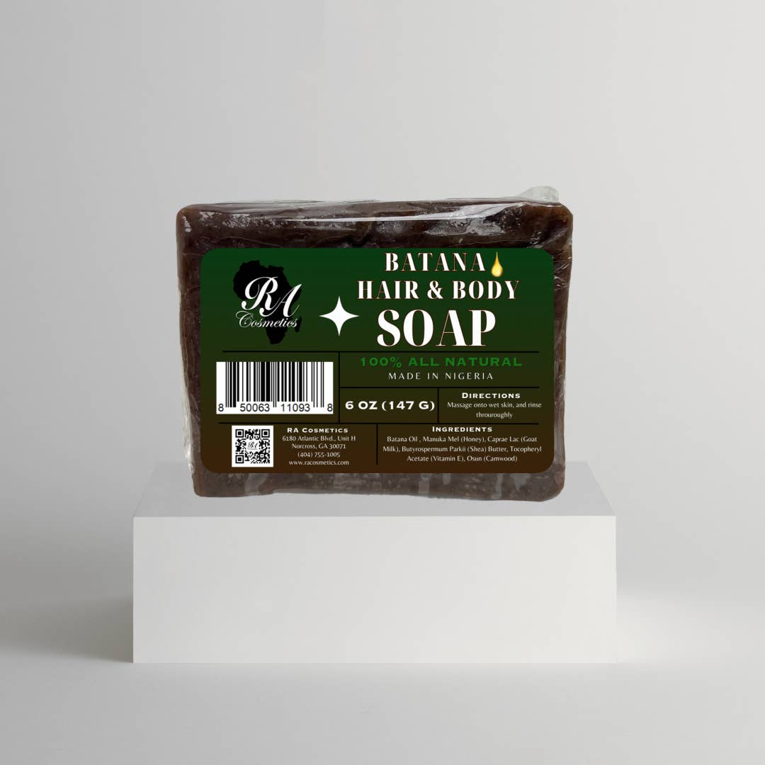 RA Cosmetics - 100% Batana Hair & Body Soap Bar - 6oz