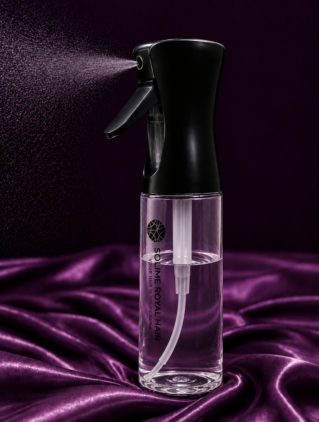 Solime Royal Hair - Continuous Spray Bottle - 300ml - Black