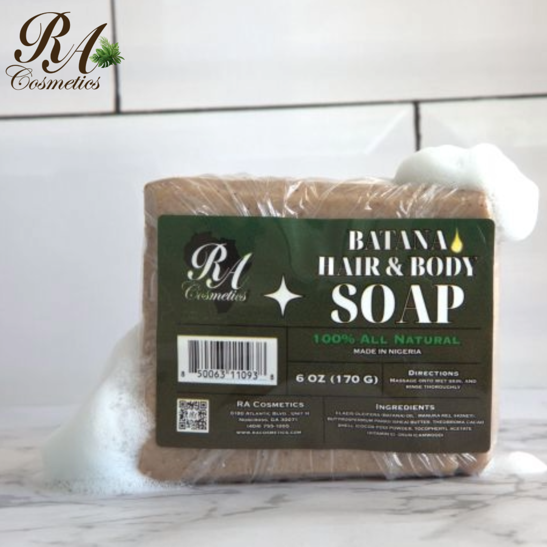 RA Cosmetics - 100% Batana Hair & Body Soap Bar - 6oz