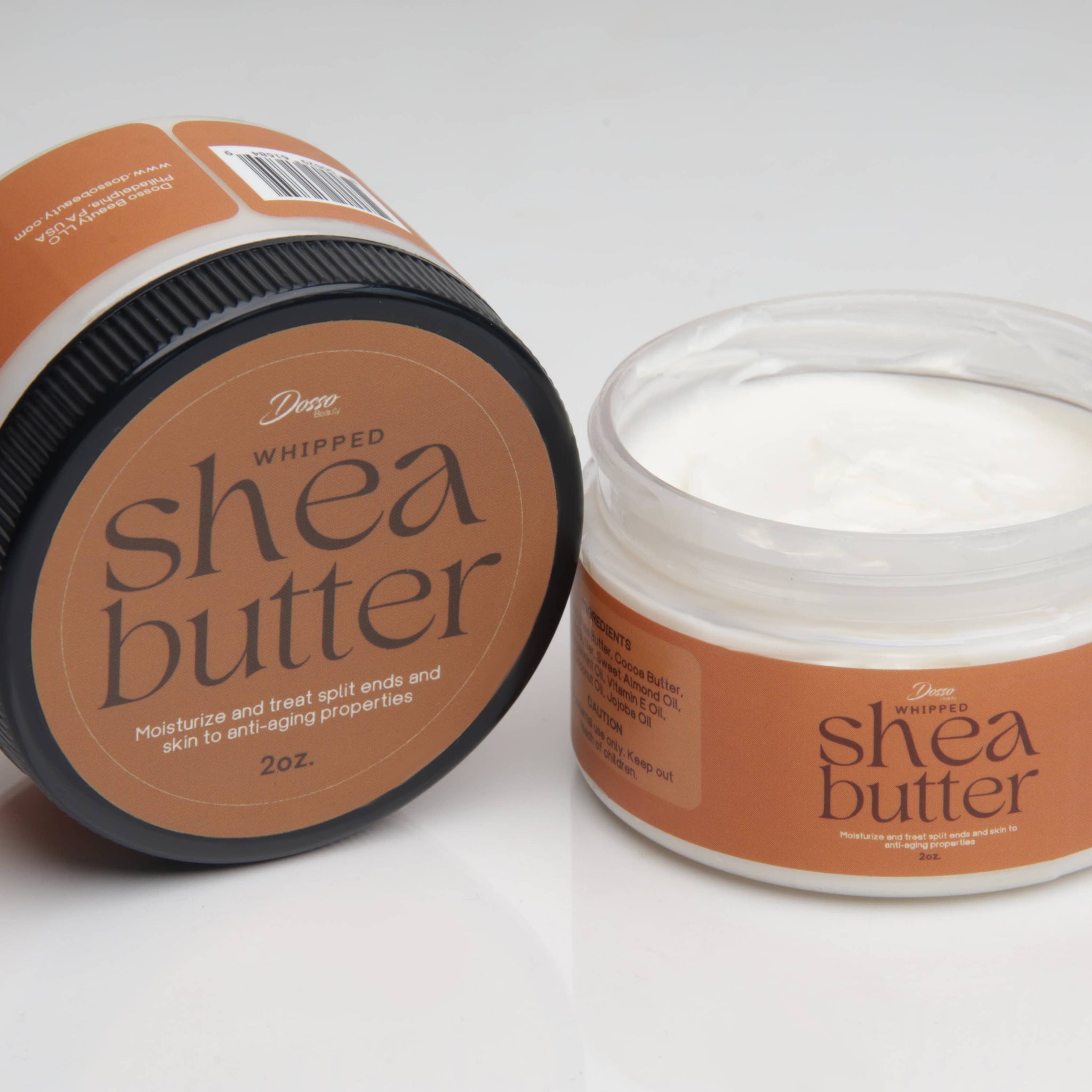 Dosso Beauty - Whipped Shea Butter: 2oz.
