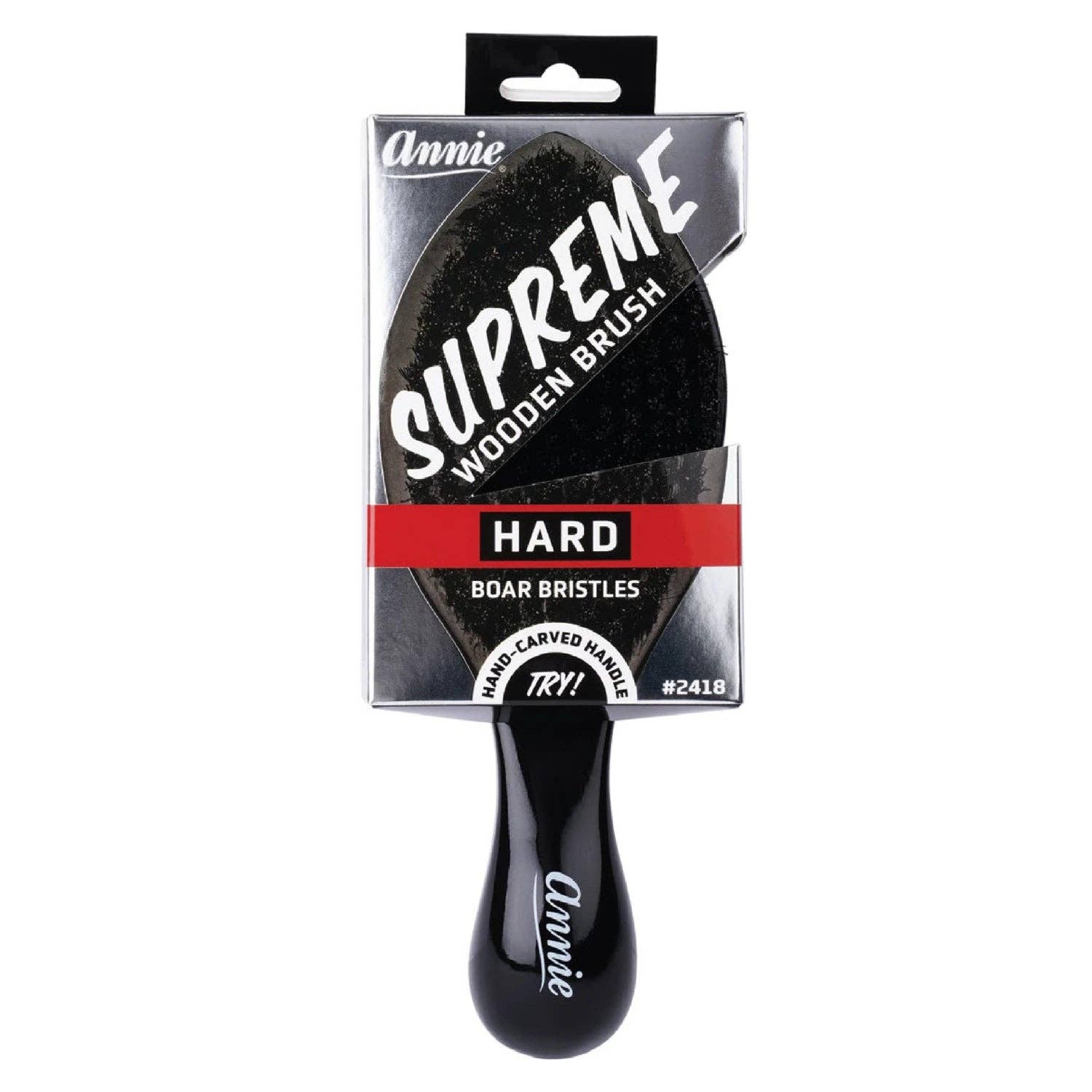 Annie International, Inc. - Annie Supreme Club Brush Hard Boar Bristles