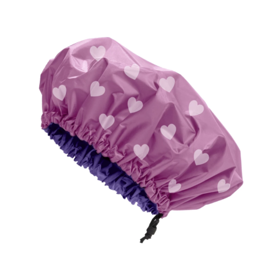 Glow by Daye - "Heartbreaker" Satin Lined Shower Cap