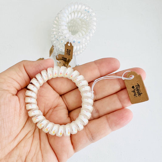 Tiny Gift Society - Thank You Gifts Holo Hair Coils Telephone Cord Hair Ties