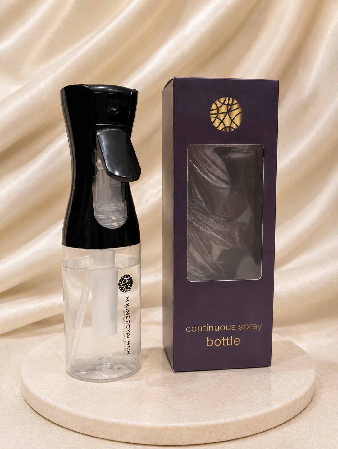 Solime Royal Hair - Continuous Spray Bottle - 200ml - Black