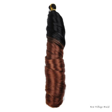 NVB Eco French Curl 22" ● 1B ● 30 Black ● Ginger (B29)