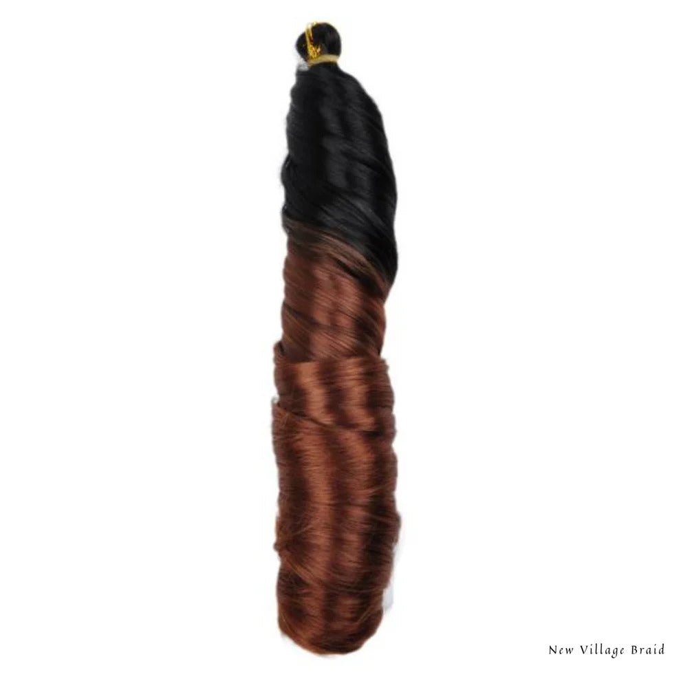 NVB Eco French Curl 22" ● 1B ● 30 Black ● Ginger (B29)