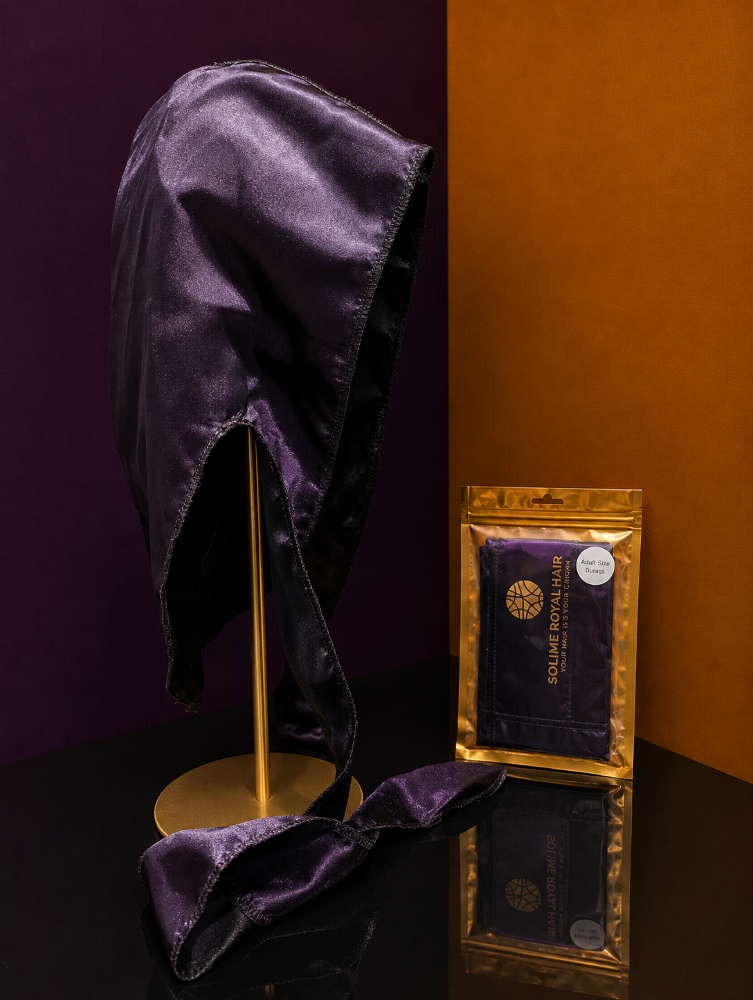 Solime Royal Hair - Reversible Durag - Adult Size
