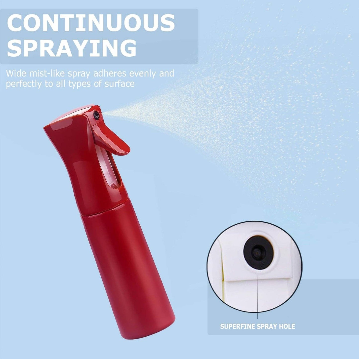 Vigor Path - Continuous Spray Bottle with Ultra Fine Mist - Red