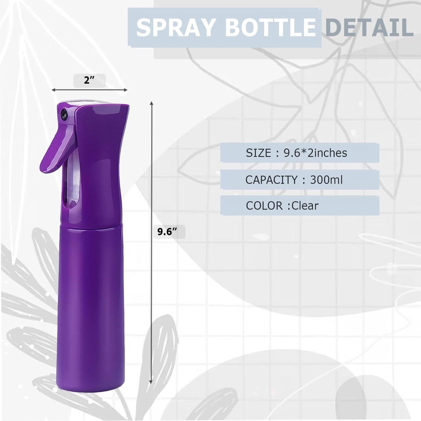 Vigor Path - Continuous Spray Bottle with Ultra Fine Mist