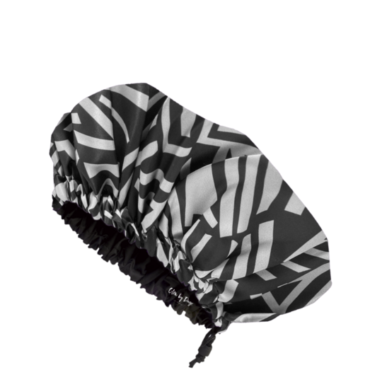 Glow by Daye - Afro Geo Print Satin Lined Shower Cap