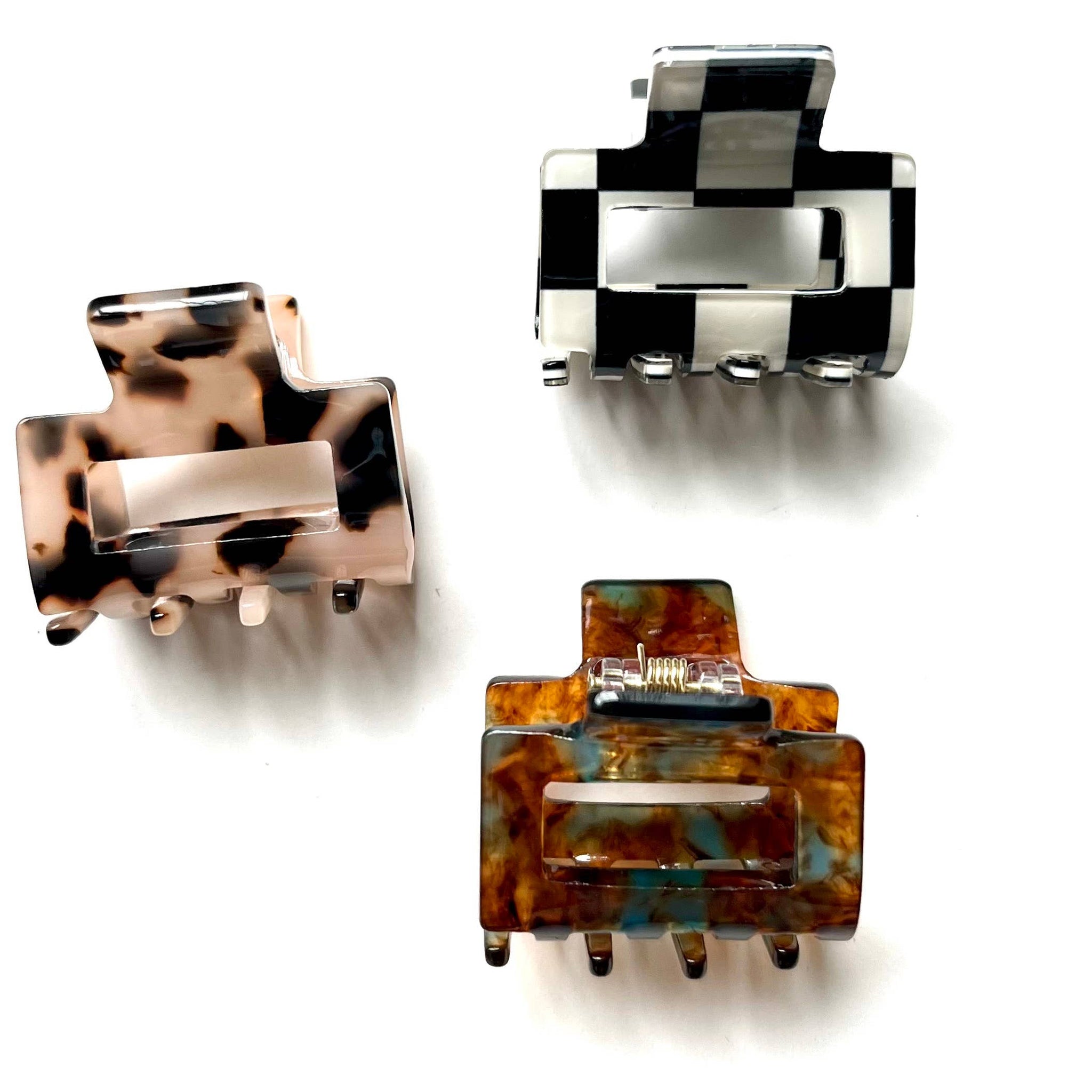 Frosting Company - Extra Small Square Hair Clips - xs