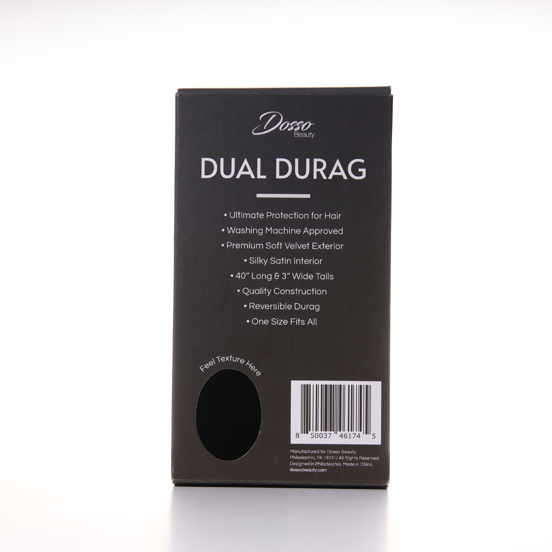 Dosso Beauty - Dual DuRag: Black