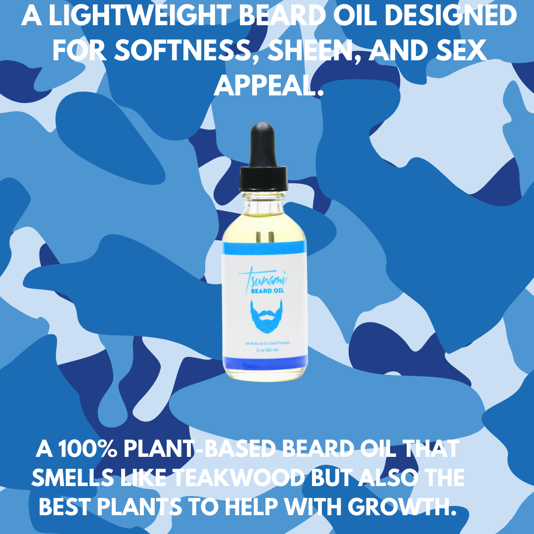 Tsunami Hair Products - TSUNAMI ORGANIC BEARD OIL