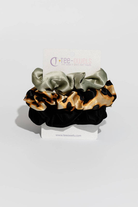 Tee-Owels - Wild↠ Girl Silk Scrunchie Set